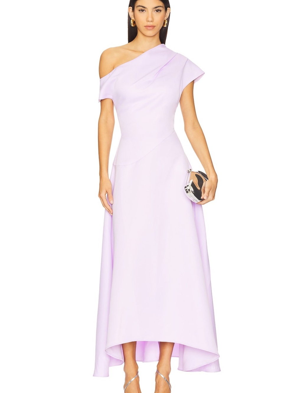 Elliatt One-Shoulder Lavender A-Line Gown